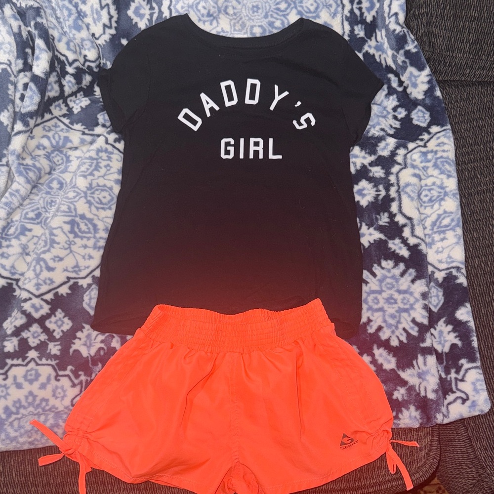 Kids shirt! Basically New! Daddy’s Girl! With free shorts that are same size